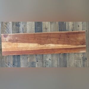 CB2 - live edge wood bath caddy